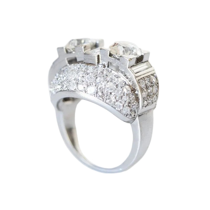 Bague Mauboussin en platine et diamants - Castafiore