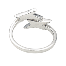 Bague MAUBOUSSIN "Étoile de Vie" en or blanc, nacre et diamants - Castafiore