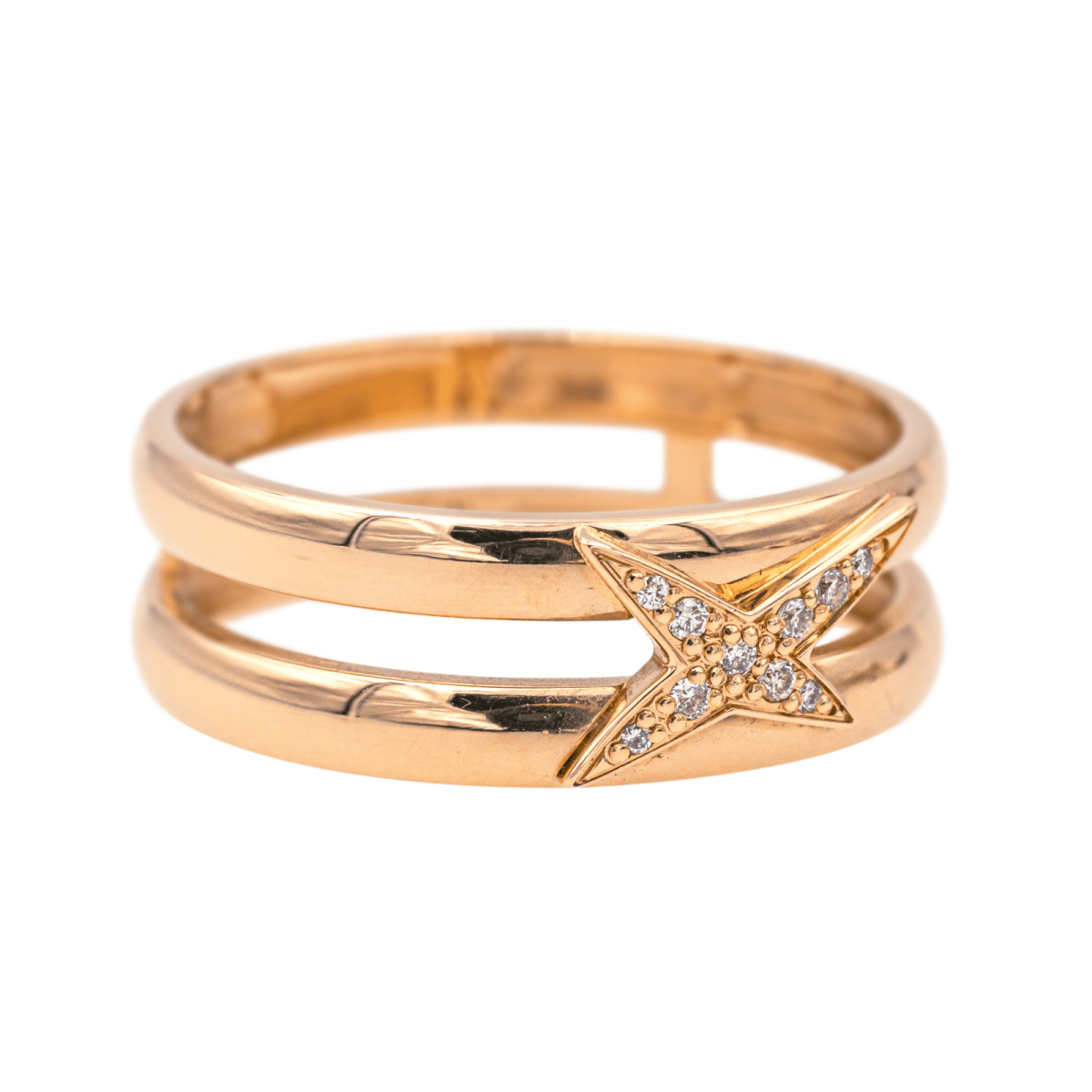 Bague MAUBOUSSIN "Etoilement Divine" en or rose et diamants - Castafiore