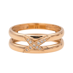 Bague MAUBOUSSIN "Etoilement Divine" en or rose et diamants - Castafiore