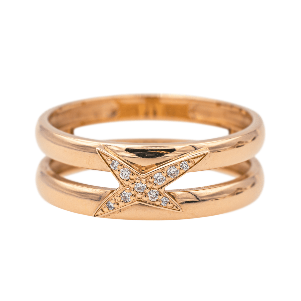 Bague MAUBOUSSIN "Etoilement Divine" en or rose et diamants - Castafiore