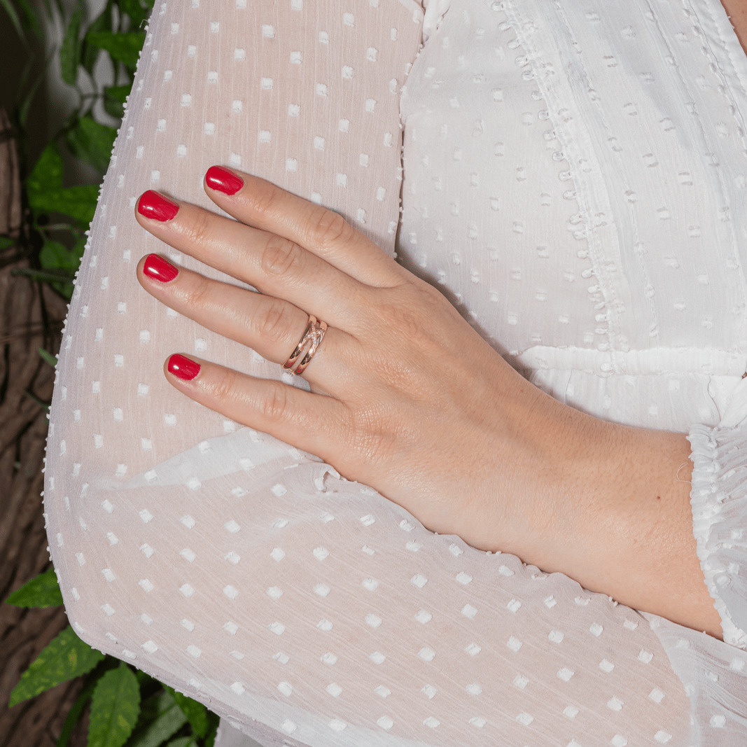 Bague MAUBOUSSIN "Etoilement Divine" en or rose et diamants - Castafiore