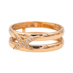 Bague MAUBOUSSIN "Etoilement Divine" en or rose et diamants - Castafiore