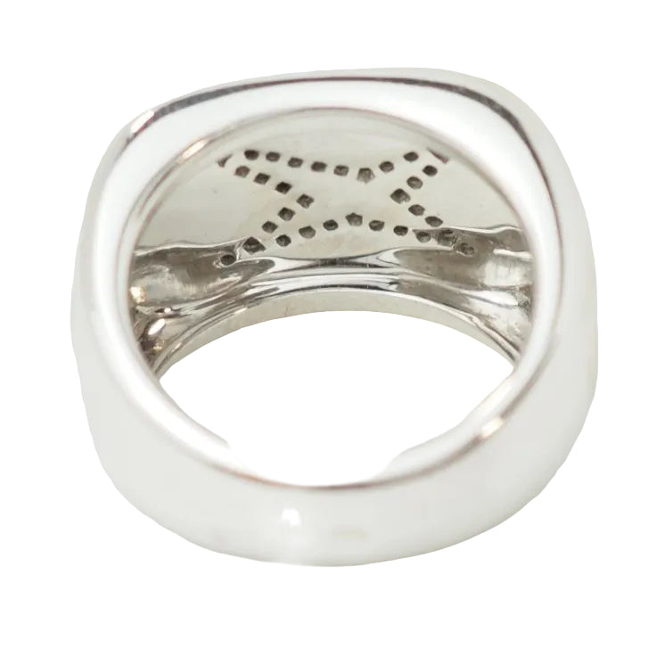 Bague MAUBOUSSIN Grande vie en or blanc nacre et diamants - Castafiore