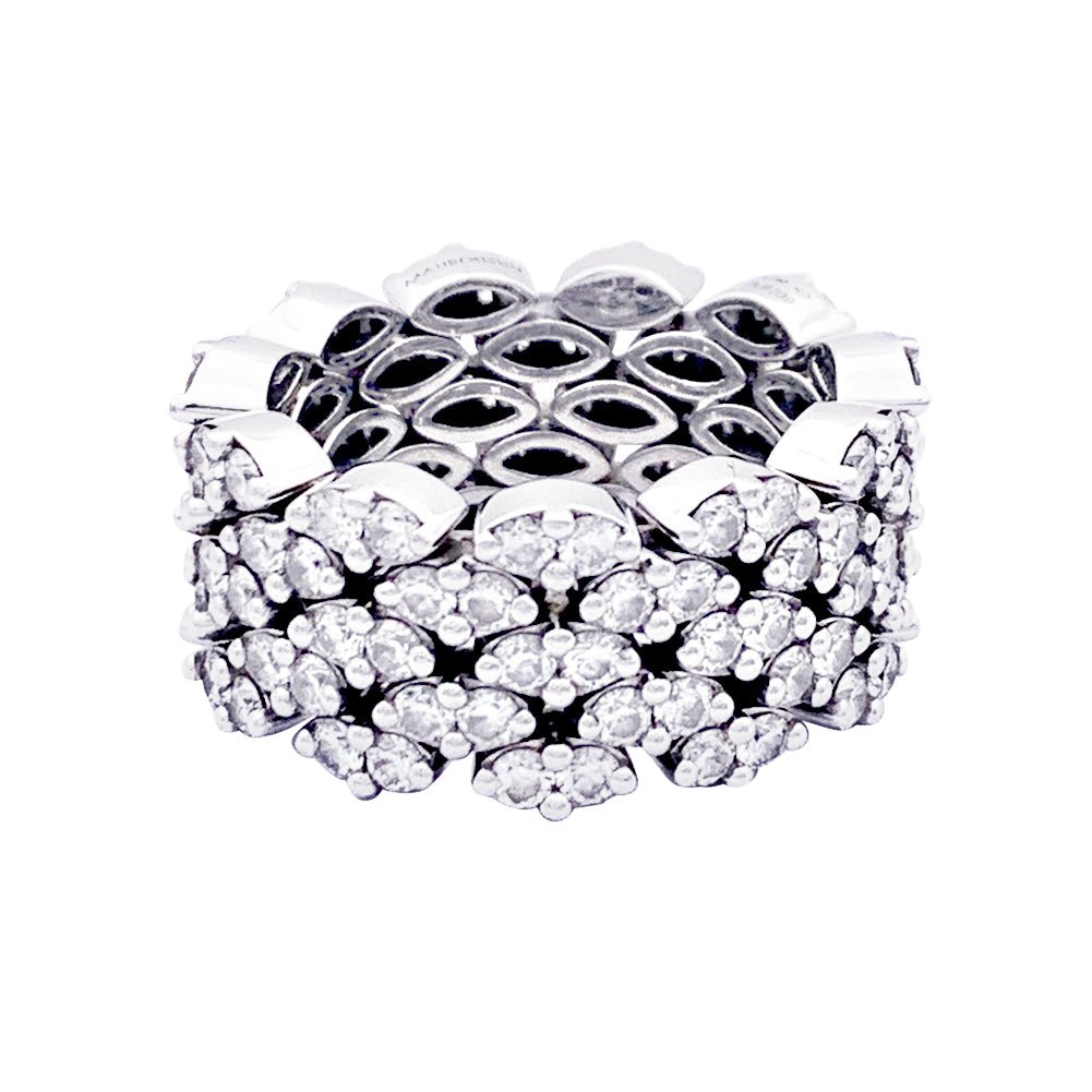 Bague MAUBOUSSIN "Je le veux" en or blanc et diamants - Castafiore