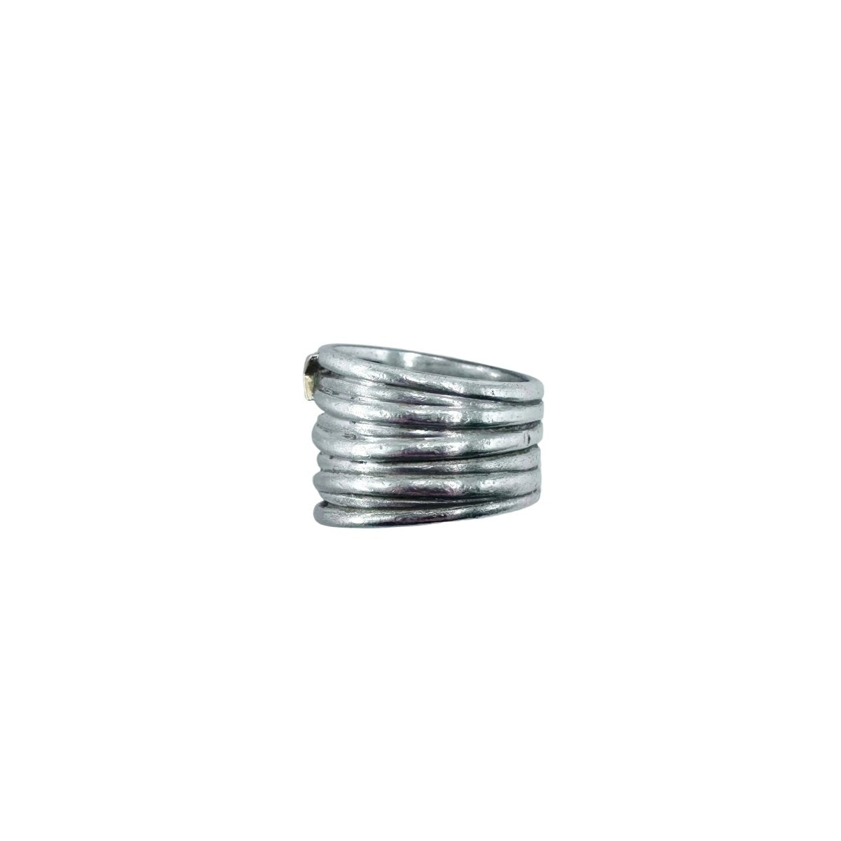 Bague MAUBOUSSIN "Kiff and Sun" en or jaune, argent et diamants - Castafiore