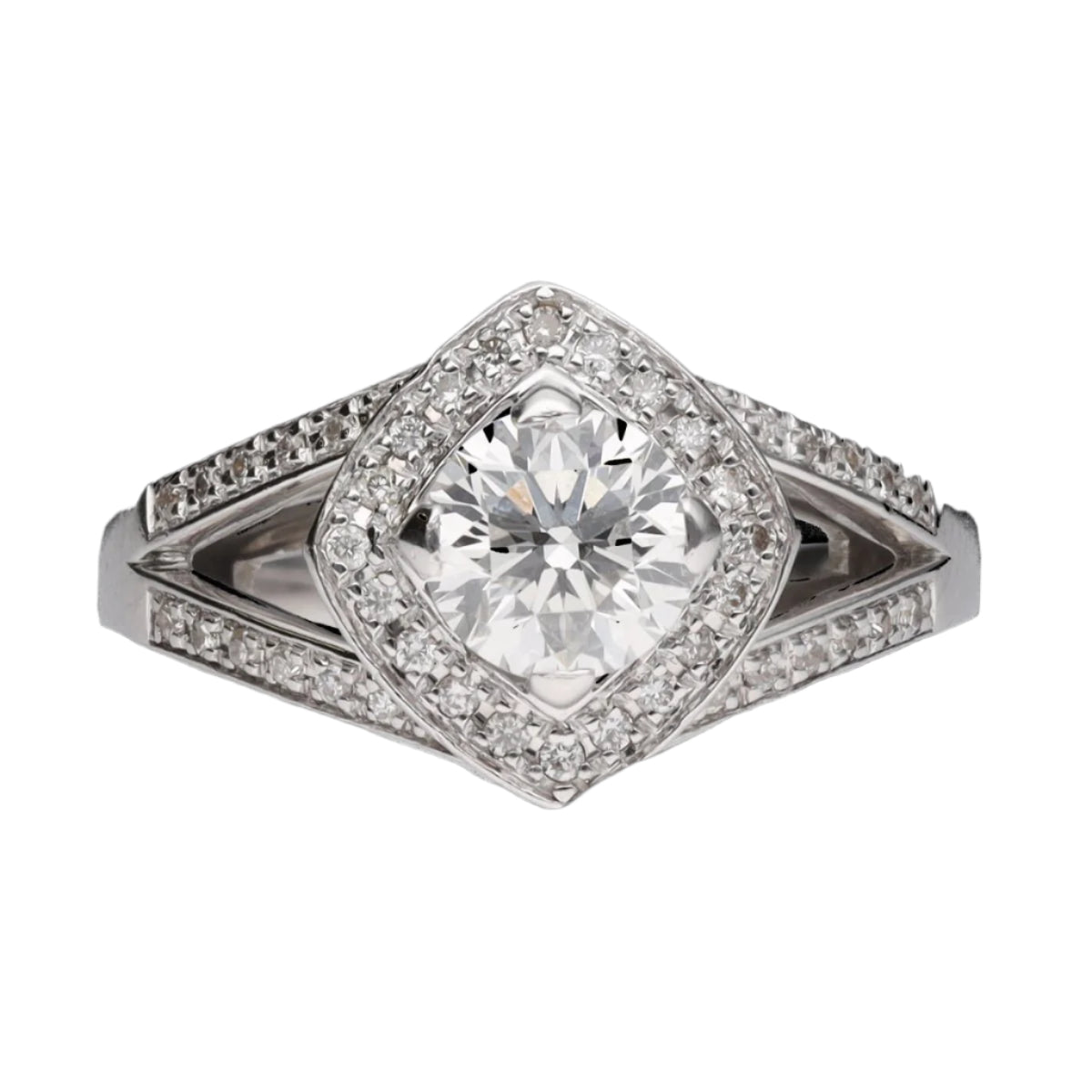 Bague Mauboussin Love my Love en or gris 18k avec Diamant de 0,70 Cts F - SI1 en taille 48. - Castafiore