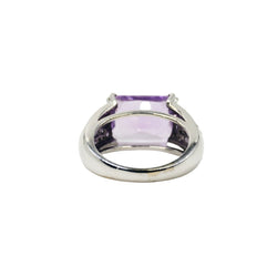 Bague MAUBOUSSIN "Ma princesse d'amour" en or blanc, améthyste et diamants - Castafiore