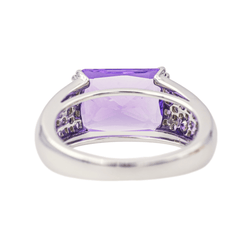 Bague MAUBOUSSIN "Ma Princesse d'amour" en or blanc et améthyste - Castafiore