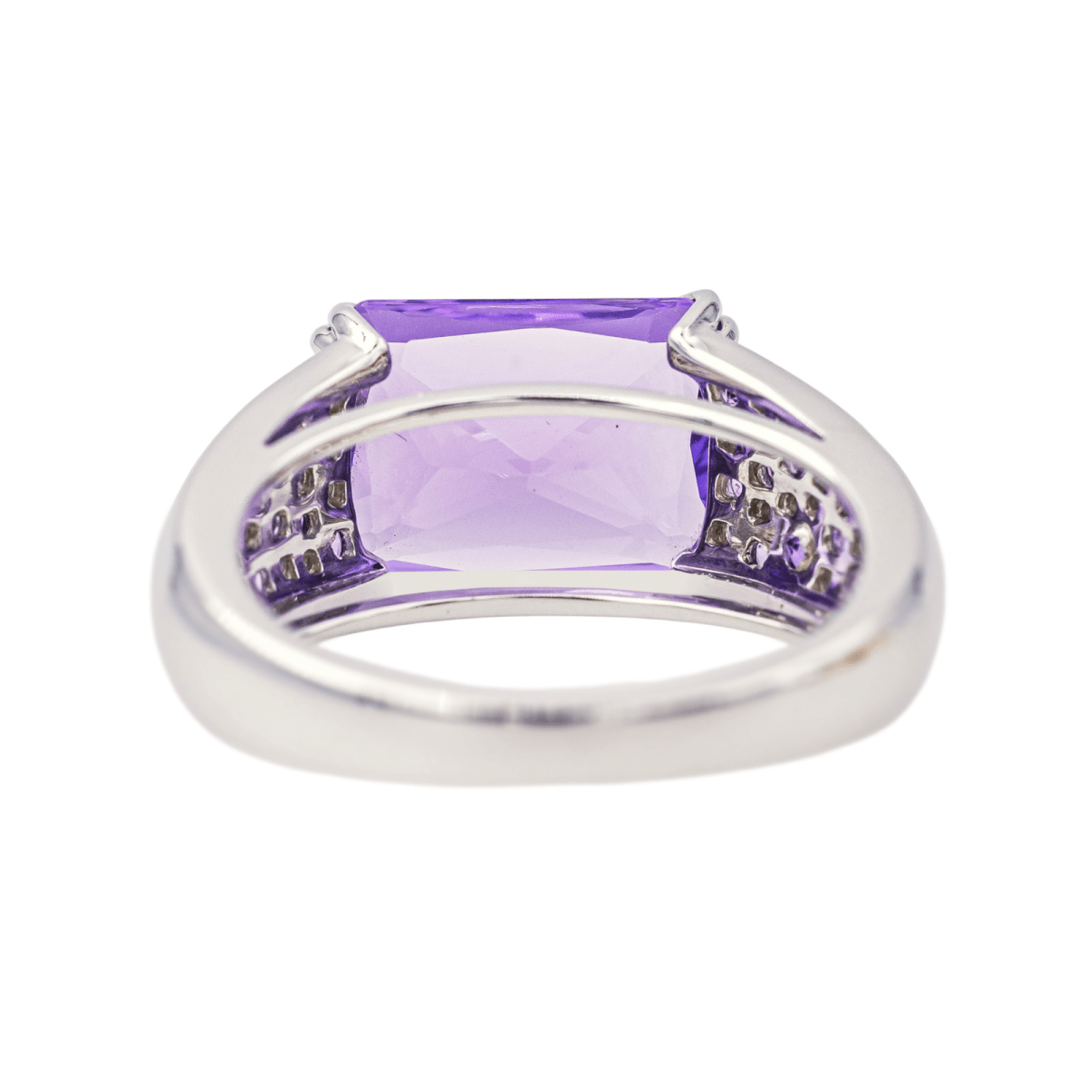 Bague MAUBOUSSIN "Ma Princesse d'amour" en or blanc et améthyste - Castafiore