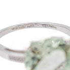 Bague MAUBOUSSIN "Petit visage d'Amour " en or blanc, prasiolite et diamants - Castafiore