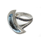 Bague MAUBOUSSIN " Subtile Songe" en or blanc, saphir, topaze, et diamants - Castafiore