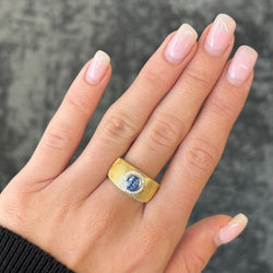 Bague MAUBOUSSIN Un été en Toscane en or jaune saphir et diamants - Castafiore