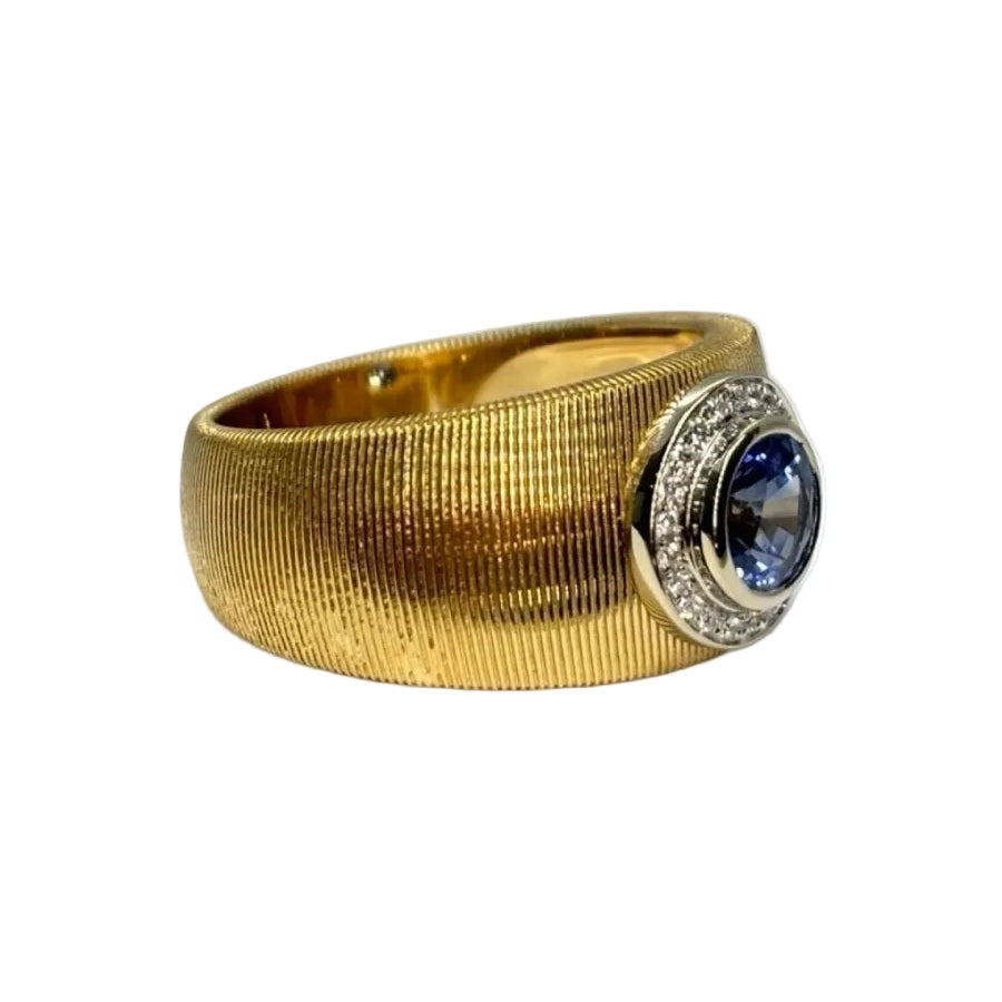 Bague MAUBOUSSIN Un été en Toscane en or jaune saphir et diamants - Castafiore