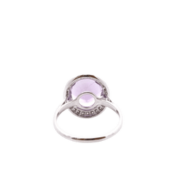 Bague MAUBOUSSIN "Vraiment Toi" en or blanc, améthyste et diamants - Castafiore