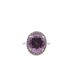 Bague MAUBOUSSIN "Vraiment Toi" en or blanc, améthyste et diamants - Castafiore