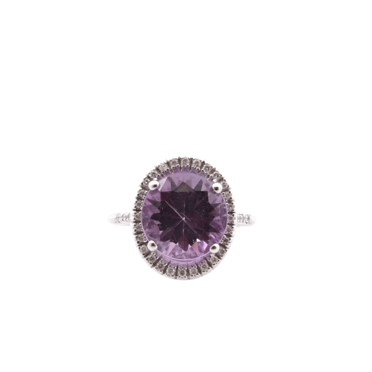 Bague MAUBOUSSIN "Vraiment Toi" en or blanc, améthyste et diamants - Castafiore