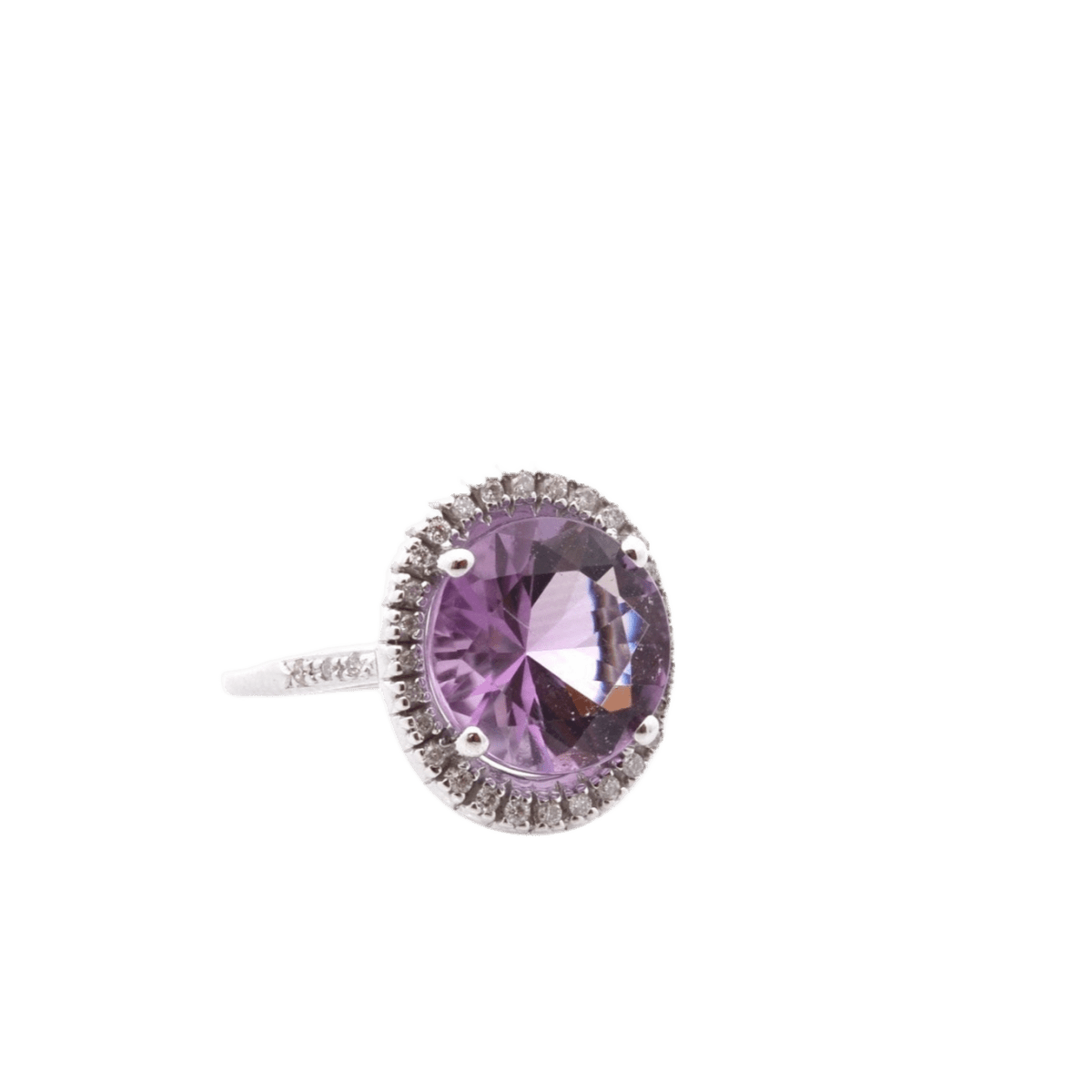 Bague MAUBOUSSIN "Vraiment Toi" en or blanc, améthyste et diamants - Castafiore