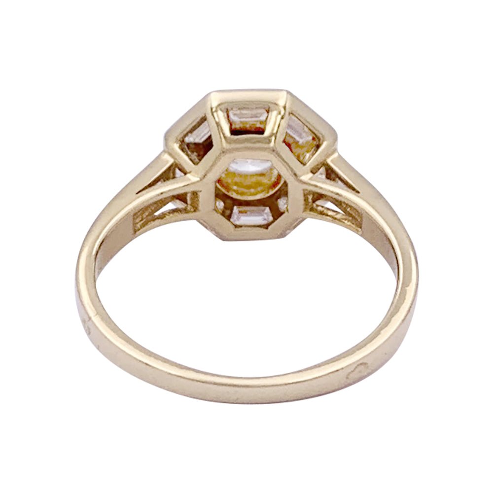 Bague Mellerio en or jaune et diamants - Castafiore