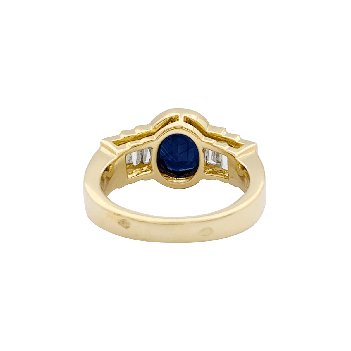 Bague Mellerio en or jaune saphir et diamants - Castafiore