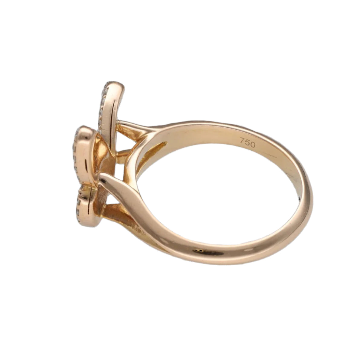 Bague Messika Butterfly Or rose 18k avec diamants brillants. Taille 55 - Castafiore