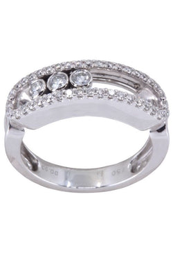 Bague MESSIKA "Classique Move pavée" en or blanc - Castafiore