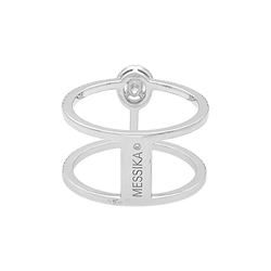 Bague Messika "Glam'Azone" or blanc, diamants. - Castafiore