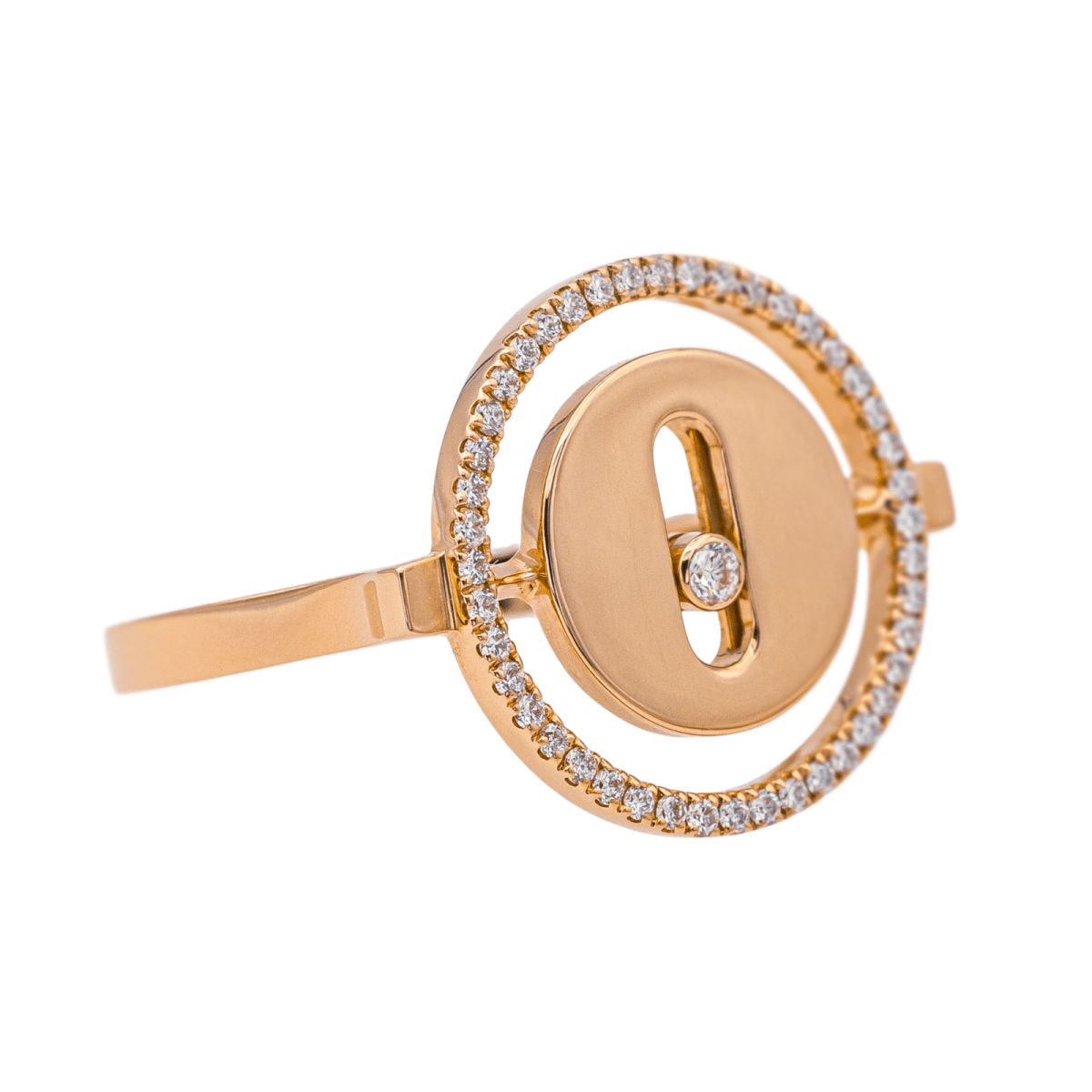 Bague MESSIKA Lucky Move en or rose diamant - Castafiore