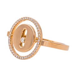 Bague MESSIKA Lucky Move en or rose diamant - Castafiore