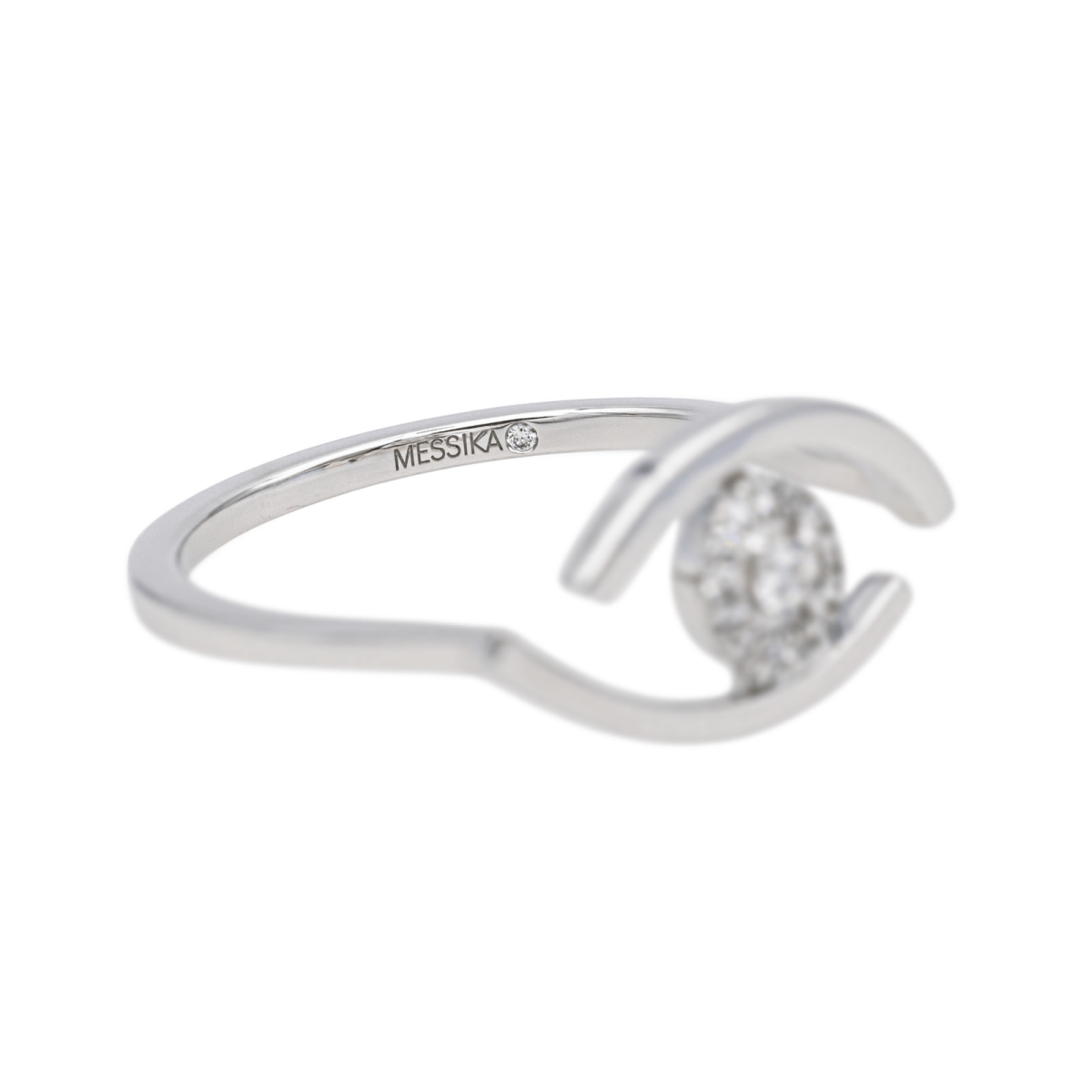 Bague MESSIKA "Luckye Eye" en or blanc et diamants - Castafiore