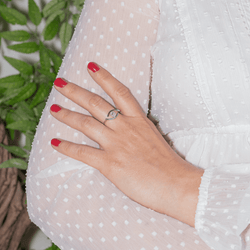 Bague MESSIKA "Luckye Eye" en or blanc et diamants - Castafiore