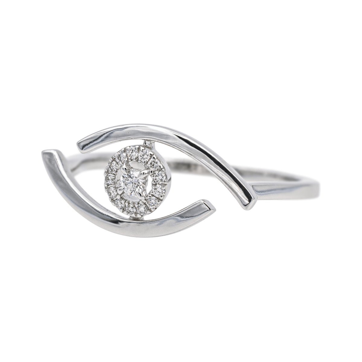 Bague MESSIKA "Luckye Eye" en or blanc et diamants - Castafiore
