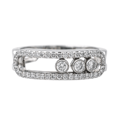 Bague MESSIKA "Move" en or blanc et diamant - Castafiore