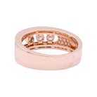 Bague MESSIKA, "Move Joaillerie Pavée", or rose, diamants. - Castafiore