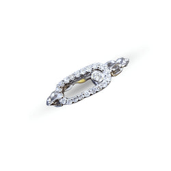 Bague Messika, "Move Link Multi " en or blanc et diamants - EU53 - Castafiore