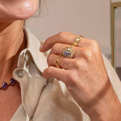 Bague MESSIKA "Move Link Muti" en or jaune et diamants - Castafiore