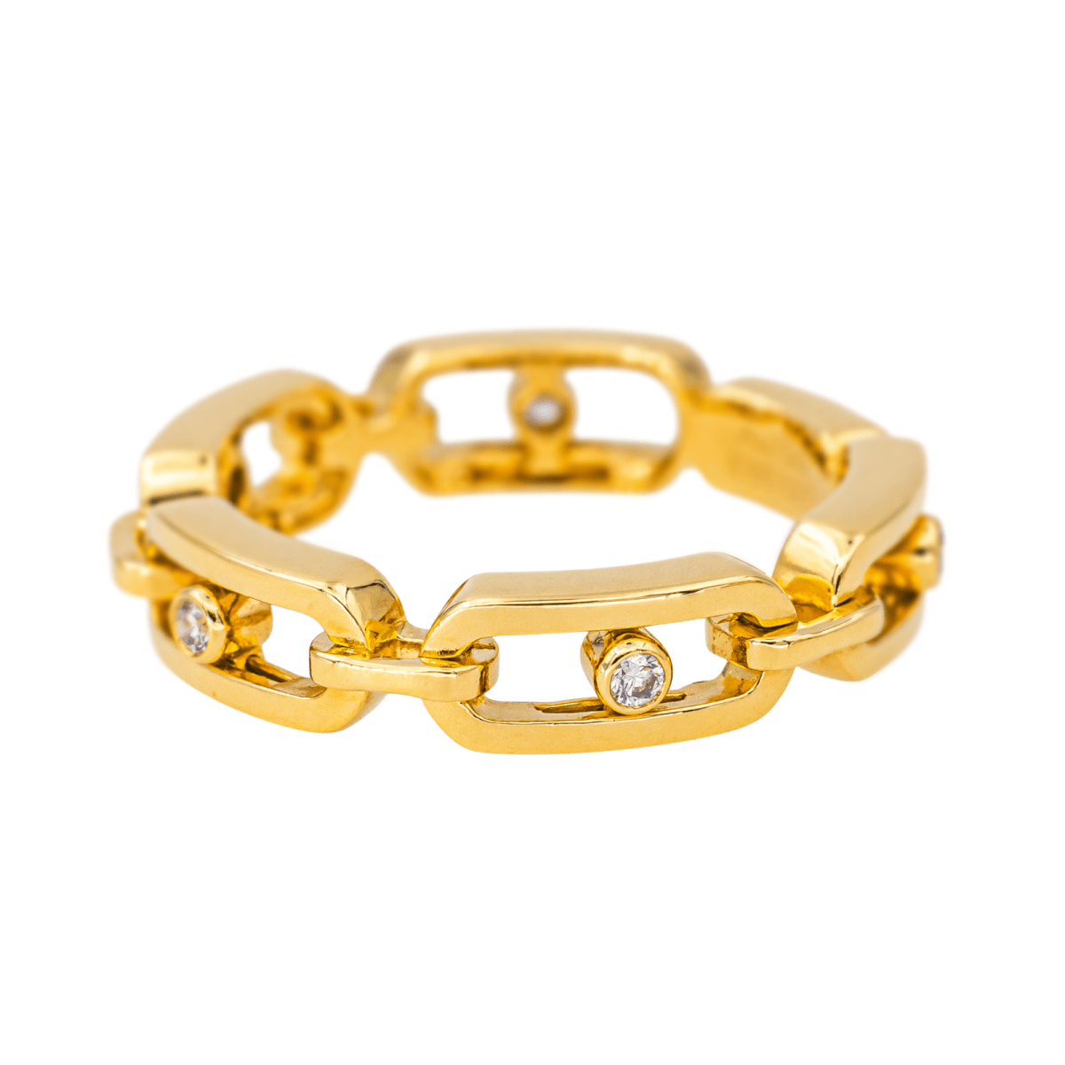 Bague MESSIKA "Move Link Muti" en or jaune et diamants - Castafiore