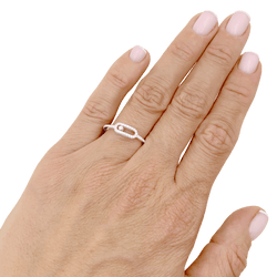 Bague MESSIKA "Move Uno" en or blanc et diamants - Castafiore