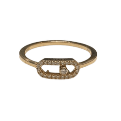 Bague MESSIKA "Move Uno" en or rose et diamants - Castafiore