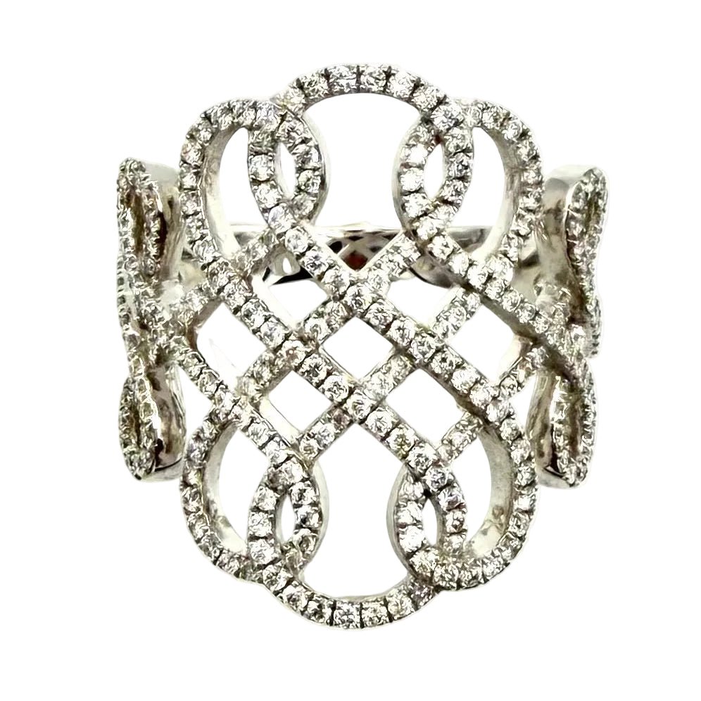 Bague MESSIKA "Promess" en or blanc et diamants - Castafiore