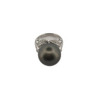 Bague MIKIMOTO en or blanc perle et diamants - Castafiore