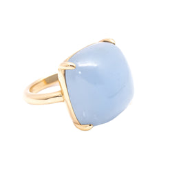 Bague MILKY en or et aigue - marine - Castafiore