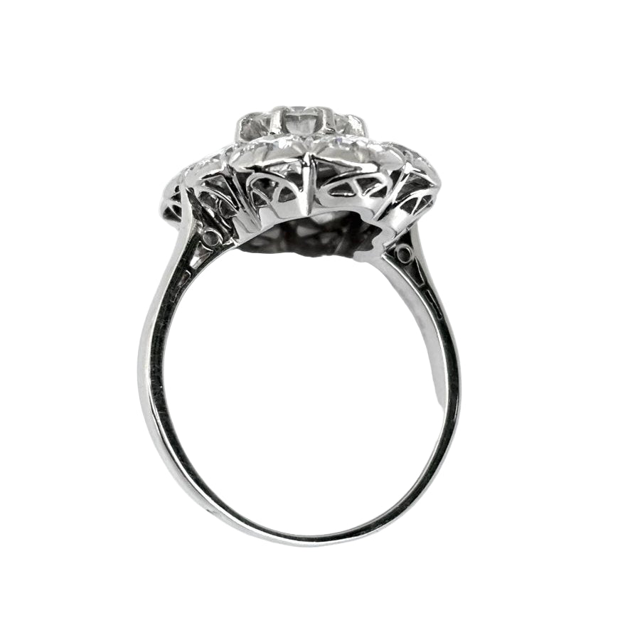 Bague modèle Pompadour diamants - Castafiore