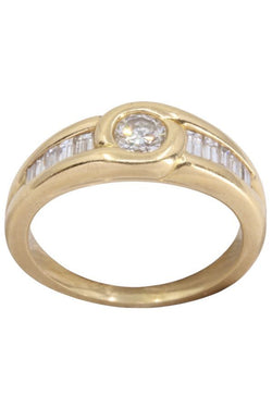 BAGUE MODERNE DIAMANTS - Castafiore