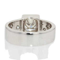 Bague moderniste diamants or blanc - Castafiore