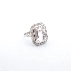 Bague morganite et diamants - Castafiore