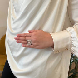 Bague morganite et diamants - Castafiore