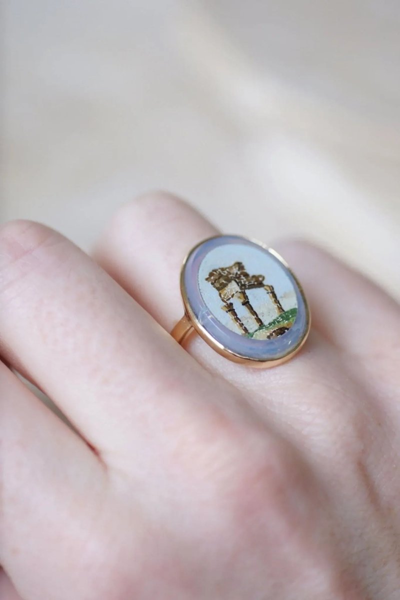 Bague Mosaïque en or jaune - Castafiore