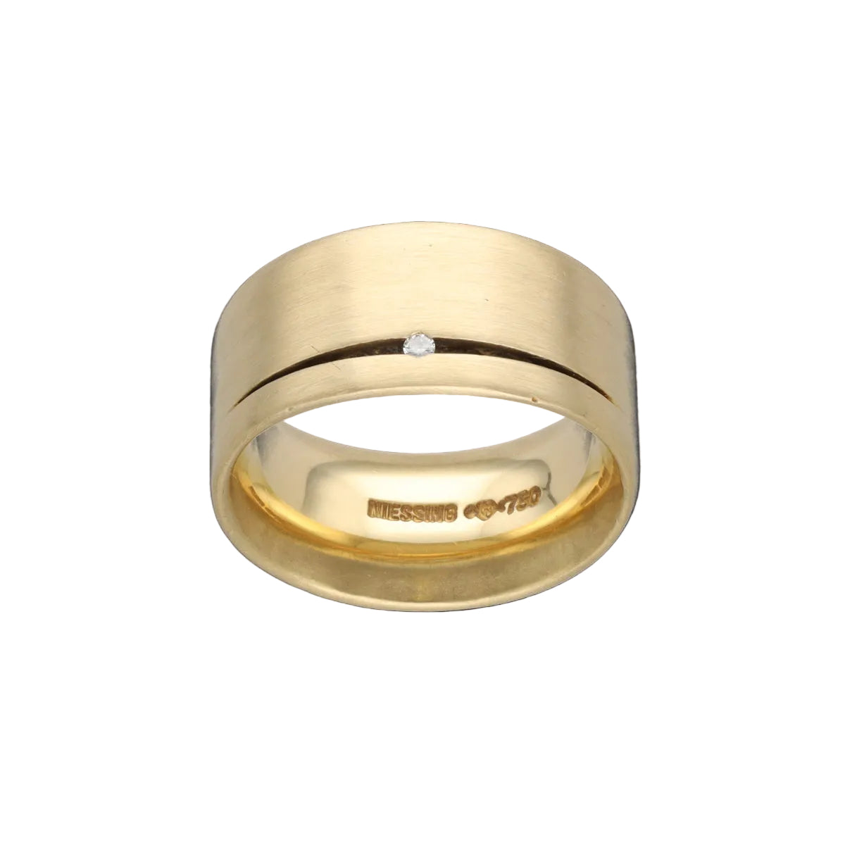 Bague Niessing Fontana – Or Jaune 18k – Diamant 0,02 ct – Taille 51