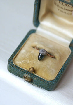 Bague Noisette Saphir et Diamants - Castafiore